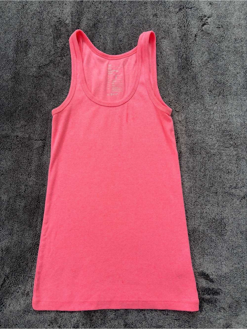 GAP Pink Ribbed Essential Tank